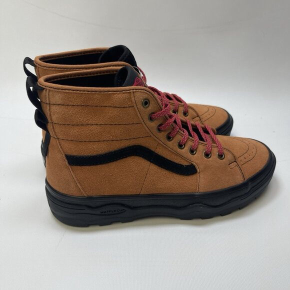 Vans Unisex Sk8-Hi Sentry Hiker Brown Black Suede Trainers Shoes Mid-Top Men 8.5 - Picture 2 of 15